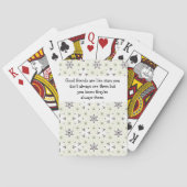 良い友達は星のようなカスタム引用文 トランプ (裏面)