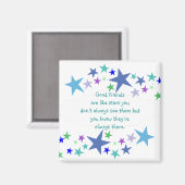 良い友達は星のようなカスタム引用文 マグネット (正面/裏面)