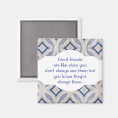 良い友達は星のようなカスタム引用文 マグネット (正面/裏面)