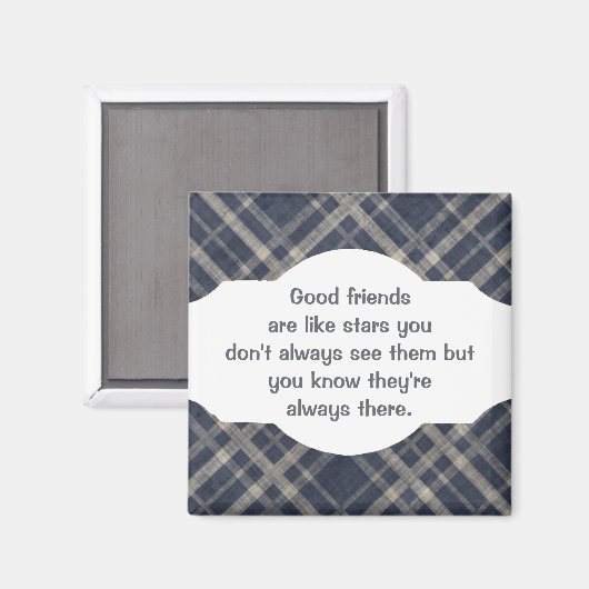 良い友達は星のようなカスタム引用文 マグネット (正面/裏面)