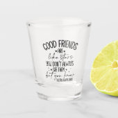 良い友達は星のような引用文 ショットグラス (正面)