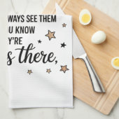 良い友達は星のような感動的引用文 キッチンタオル (四つ折り)