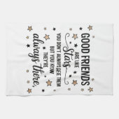 良い友達は星のような感動的引用文 キッチンタオル (横)