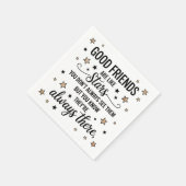 良い友達は星のような感動的引用文 スタンダードカクテルナプキン (角)