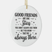 良い友達は星のような感動的引用文 セラミックオーナメント (右)