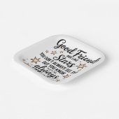 良い友達は星のような感動的引用文 ペーパープレート (傾斜あり)