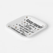 良い友達は星のような感動的引用文 ペーパープレート (傾斜あり)