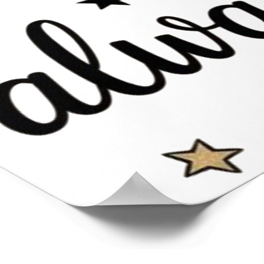 良い友達は星のような感動的引用文 ポスター (角)