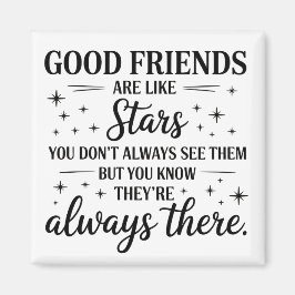 良い友達は星のような感動的引用文 マグネット