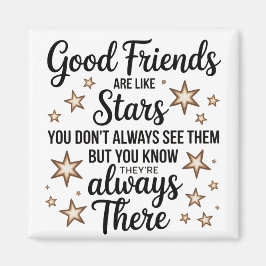 良い友達は星のような感動的引用文 マグネット