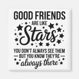 良い友達は星のような感動的引用文 マグネット