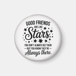 良い友達は星のような感動的引用文 マグネット