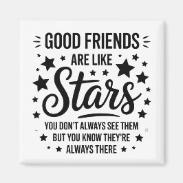 良い友達は星のような感動的引用文 マグネット