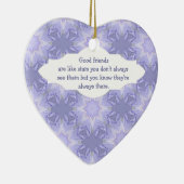 "良い友達は星のように"引用文水色 セラミックオーナメント (右)