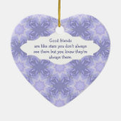 "良い友達は星のように"引用文水色 セラミックオーナメント (裏面)
