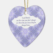 "良い友達は星のように"引用文水色 セラミックオーナメント (左)