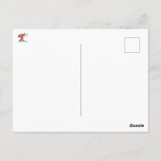 良い友達タコのようなスティックあなたの顔引用文 ポストカード (裏面)