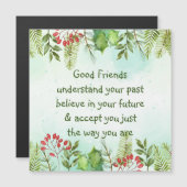 良い友達理解感動的引用文磁石 (正面/裏面)