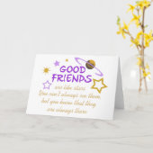 良い友達 カード (黄色い花)