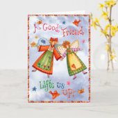 良い友達 – グリーティングカード (黄色い花)