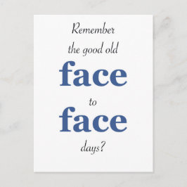 良い古い顔を覚えて顔日 ポストカード