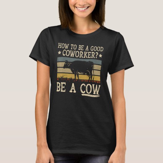 良い同僚になる方法 農家の名言 農業 Tシャツ (正面)