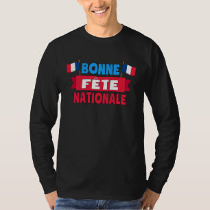 良い国民祭典 7月14日 フランス バスティーユおめでとう Tシャツ