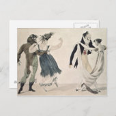 良い型枠、第1位:ワルツ、風刺漫画 ポストカード (正面/裏面)