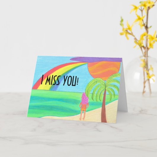 良い場所 カード (黄色い花)