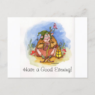 良い夕べを！ シーズンポストカード