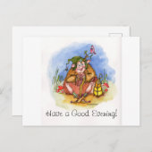 良い夕べを！ シーズンポストカード (正面/裏面)