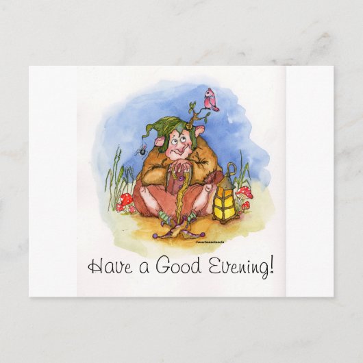 良い夕べを！ シーズンポストカード (正面)