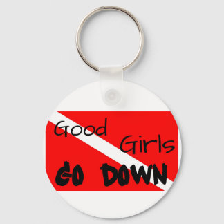 良い女の子がキーチェーンを下る キーホルダー