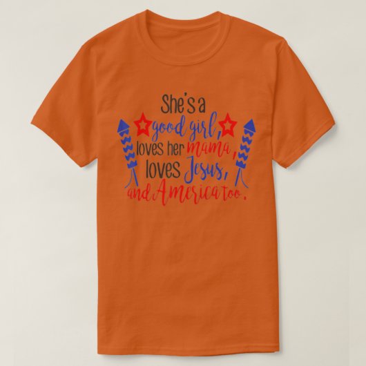 良い女の子がママを愛するイエス&アメア Tシャツ (デザイン正面)