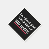 良い女の子の悪いおもしろい習慣 スタンダードカクテルナプキン (角)