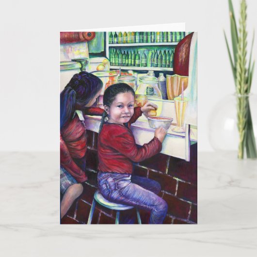 良い女の子はみんなアイスクリームのグリーティングカードをもらう カード (正面)