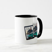 良い女の子は白で悪いウイスキーのラブマグ座っている。 マグカップ (正面右)