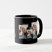 良い女の子は、黒で座っ走て、ディーゼルのマグカップ マグカップ (正面右)