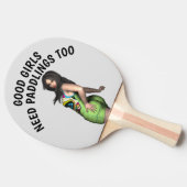 良い女の子もパドリングが必要卓球ラケット 卓球ラケット (横)