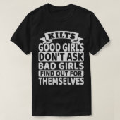 良い女の子を殺す悪い女の頼子はそれらを発見しない Tシャツ (デザイン正面)