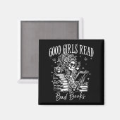 良い女の読子の悪い本はおもしろい、スマット読み取りダーク マグネット (正面/裏面)