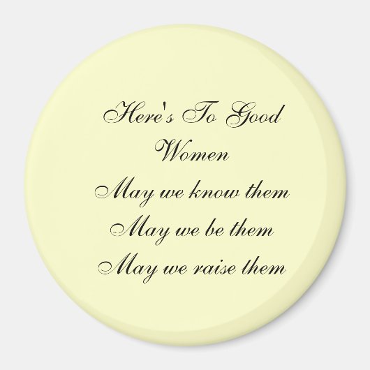 良い女性 マグネット (正面)