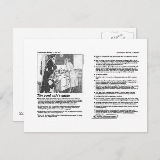 良い妻 ポストカード (正面/裏面)