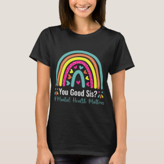 良い姉妹メンタルヘルスの問題意識向上ヒューマンブラ Tシャツ