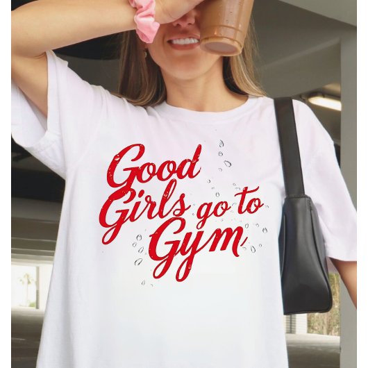 良い娘はジムに行く モチベーション Tシャツ
