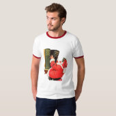 良い子でしたか?クリスマスアート Tシャツ (正面フル)