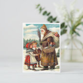 良い子どもたちは、贈り物やヴィンテージ ポストカード (スタンド正面)