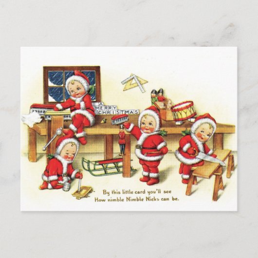 良い子のためのクリスマスおもちゃ ポストカード (正面)