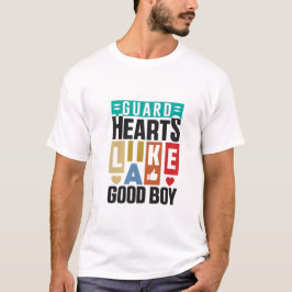 良い子のようにハートを守ろう 犬好きのためのTシャツ Tシャツ