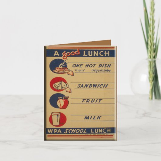 良い学校給食 カード (正面)
